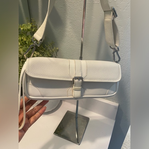 Burberry Classic Clutch Wristlet Bag in White main image 1